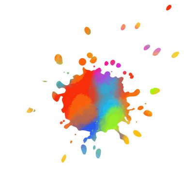 Çok renkli lekeler arka planda. Vektör illüstrasyonu