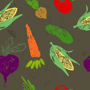 Blots 'tan sebze seti. Vektör illüstrasyonu