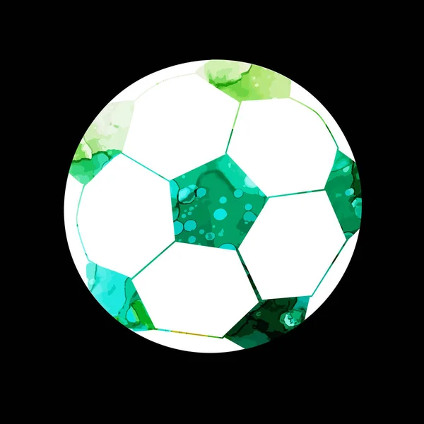 サッカーボールのロゴ。ベクターイラスト — ストックベクタ