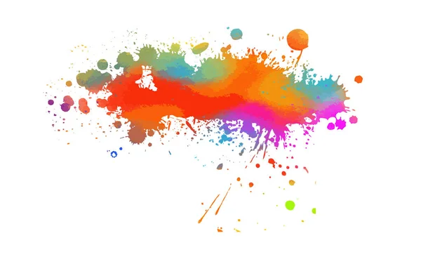 Multi Color Blots Background Vector Illustration — Stock Vector