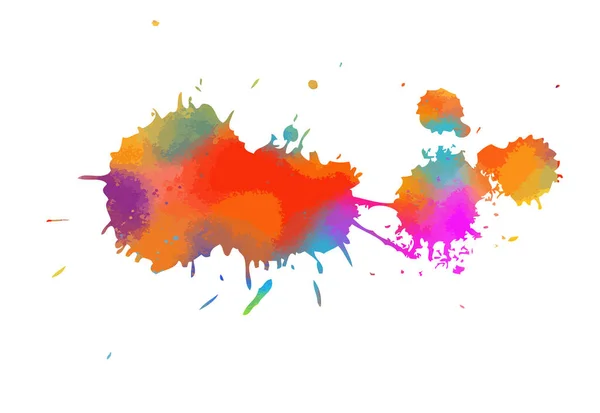 Multi Color Blots Background Vector Illustration — Stock Vector