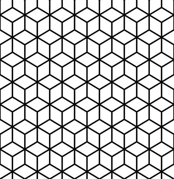 Geometrische patroon. Kubus naadloze patroon. Geometrische lijn achtergrond — Stockvector