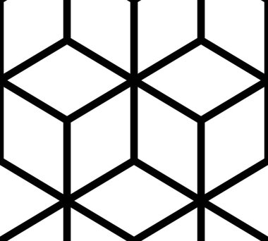 Geometrik desen. Küp seamless modeli. Geometrik satır arkaplanı