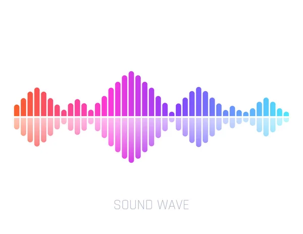 Διάνυσμα ηχητικό κύμα. Πολύχρωμο ηχητικά κύματα για πάρτυ, Dj, μπαρ, κλαμπ, ντίσκο. Τεχνολογία ήχου ισοσταθμιστή. Εικονογράφηση διάνυσμα — Διανυσματικό Αρχείο