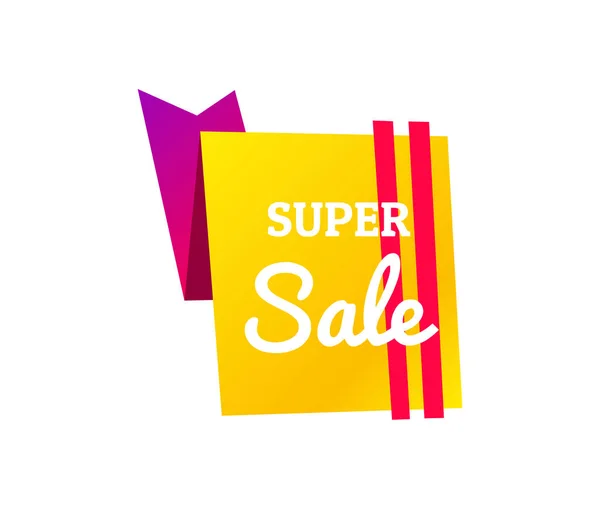 Verkoop banner sjabloonontwerp, grote verkoop speciale aanbieding. Hot koop, Mega Sale. Vector illustratie. — Stockvector