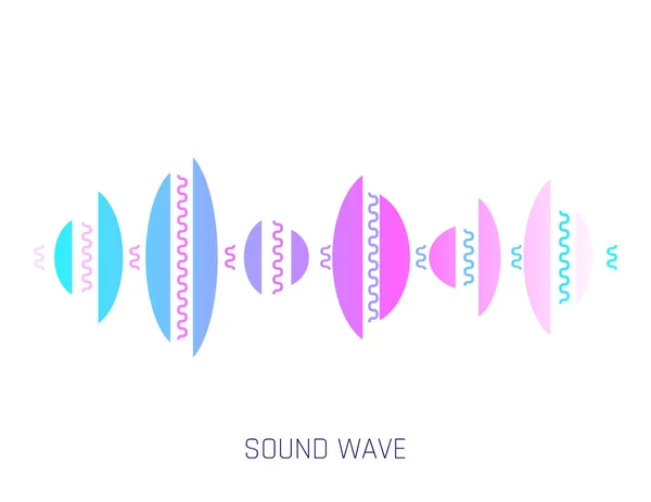 音乐声波。概念音乐吧。音频数字均衡器技术,控制面板,音乐脉冲.现代音乐波浪式 — 图库矢量图片