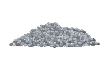 Heap building material. Heap of gravel. Vector illustrations can be used for construction sites, works and industry gravel clipart