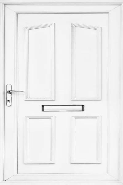 White Front Door Isolated — Stock Photo, Image