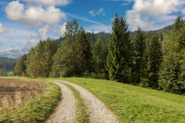 Dağlarda turistler için güzel bir rota.