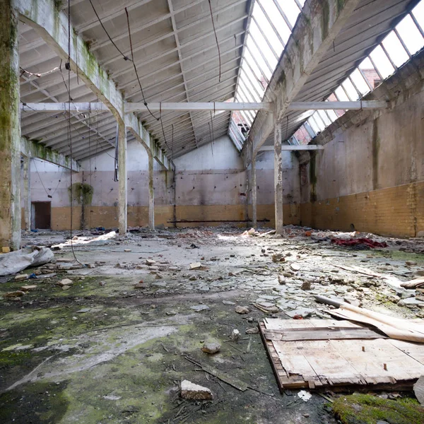 Ruins Very Heavily Polluted Industrial Factory Industrial Series — Stock Photo, Image