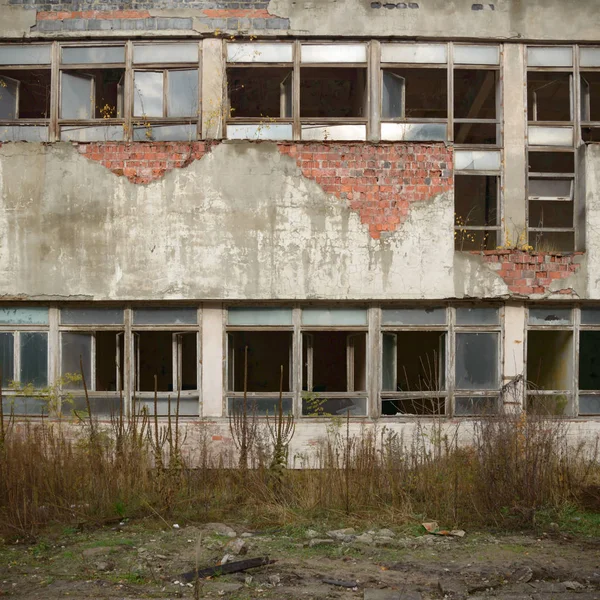 Ruines Une Usine Industrielle Très Polluée Série Industrielle — Photo