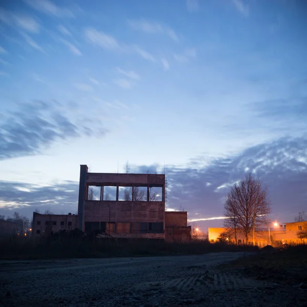 Ruines Une Usine Industrielle Très Polluée Série Industrielle — Photo