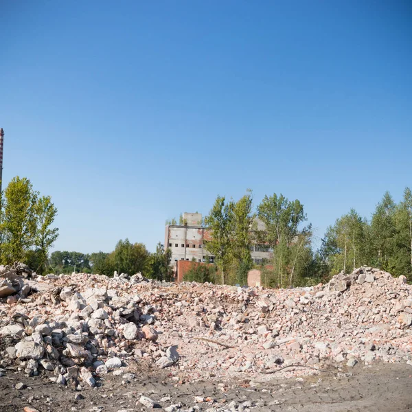 Ruinas Una Fábrica Industrial Muy Contaminada Serie Industrial — Foto de Stock