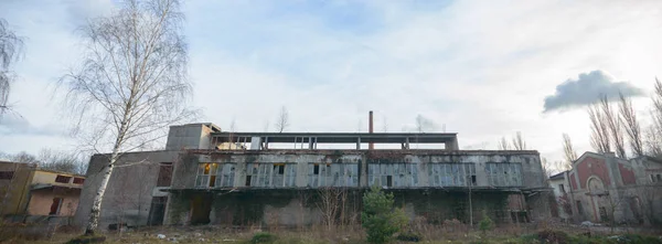 Ruines Une Usine Industrielle Très Polluée Série Industrielle — Photo