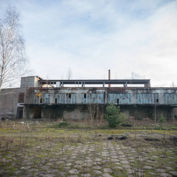 Ruïnes Van Een Zeer Sterk Vervuilde Industriële Fabriek Industriële Series — Stockfoto