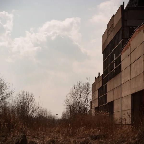 Ruines Une Usine Industrielle Très Polluée Série Industrielle — Photo