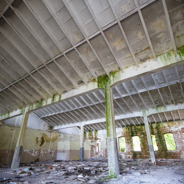 Rovine Una Fabbrica Industriale Molto Inquinata Serie Industriale — Foto Stock