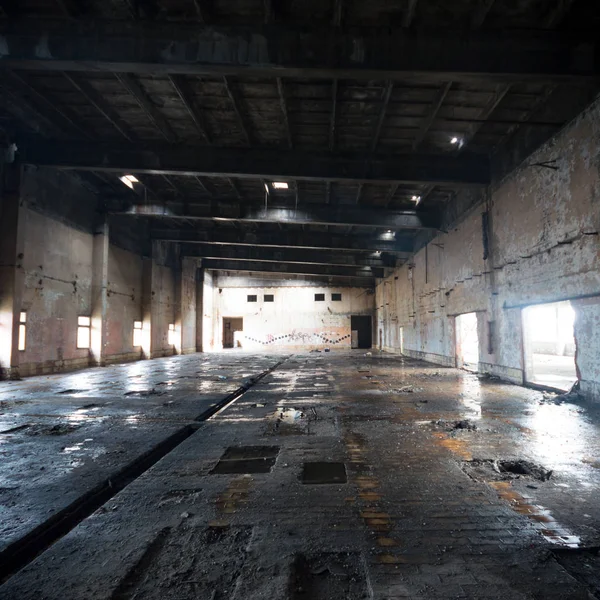 Ruins Very Heavily Polluted Industrial Factory Industrial Series — Stock Photo, Image