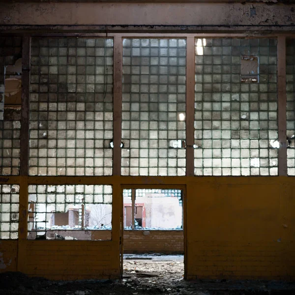 Ruïnes Van Een Zeer Sterk Vervuilde Industriële Fabriek Industriële Series — Stockfoto