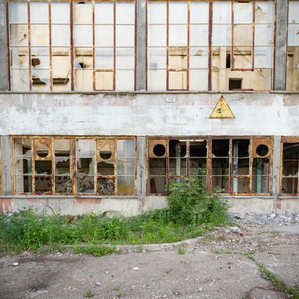 Ruines Une Usine Industrielle Très Polluée Série Industrielle — Photo