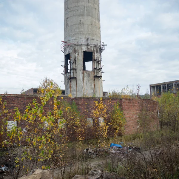 Rovine Una Fabbrica Industriale Molto Inquinata Serie Industriale — Foto Stock