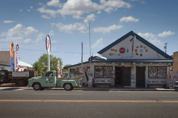 May 2014 Williams Arizona Fragment Legendary Historical Rout Main Street — Stock Photo, Image