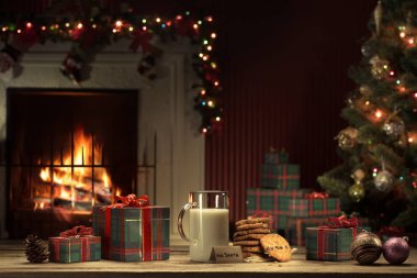 Bir bardak sütün, kurabiyelerin arka plandaki rengini kapat