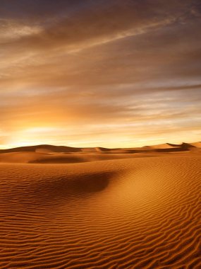Sands Dunes Ulusal Parkı 'ndaki kumulların manzarası