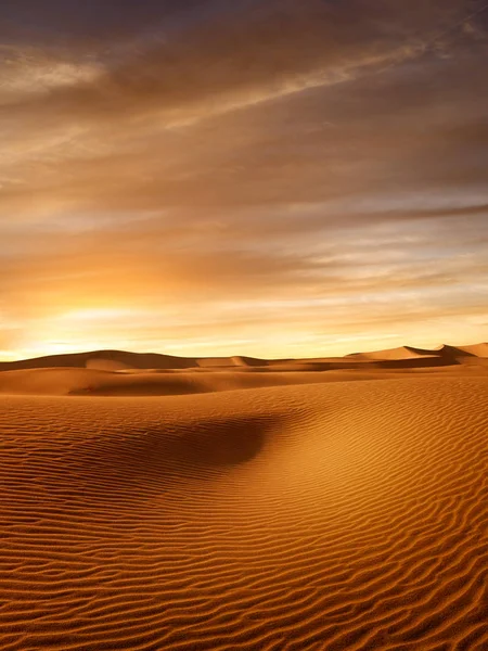 Widok Ładnych Wydm Parku Narodowym Sands Dunes — Zdjęcie stockowe