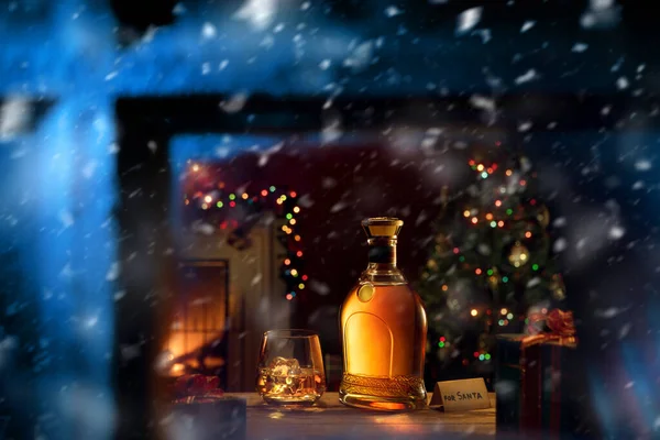 Camı viski ve şişe renginde kapat.