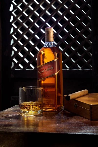 Phuket Thaïlande Mars 2020 Jack Daniel Mélangé Whisky Sur Fond — Photo