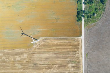 ekilebilir alanda rüzgar türbini