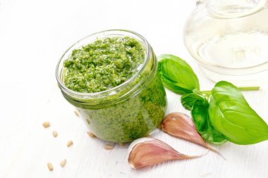 Gemide kavanozda Pesto