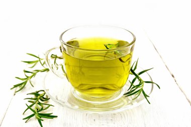 Güvertede biberiye çayı