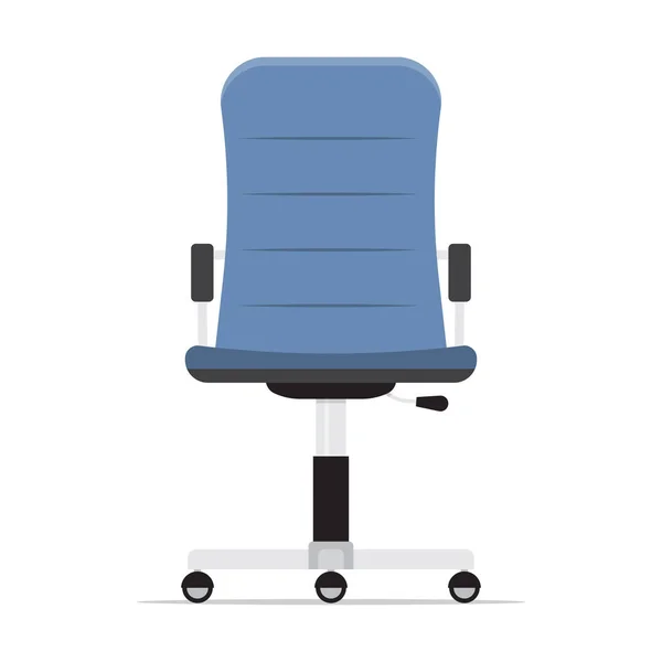 Cadeira Escritório Isolada Fundo Branco Assento Vazio Para Empregado Ícone — Vetor de Stock