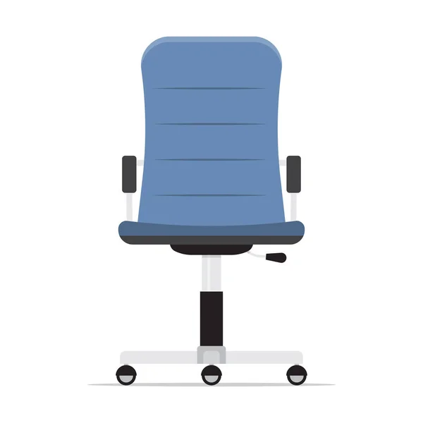 Silla Oficina Aislada Sobre Fondo Blanco Asiento Vacío Para Empleado — Vector de stock