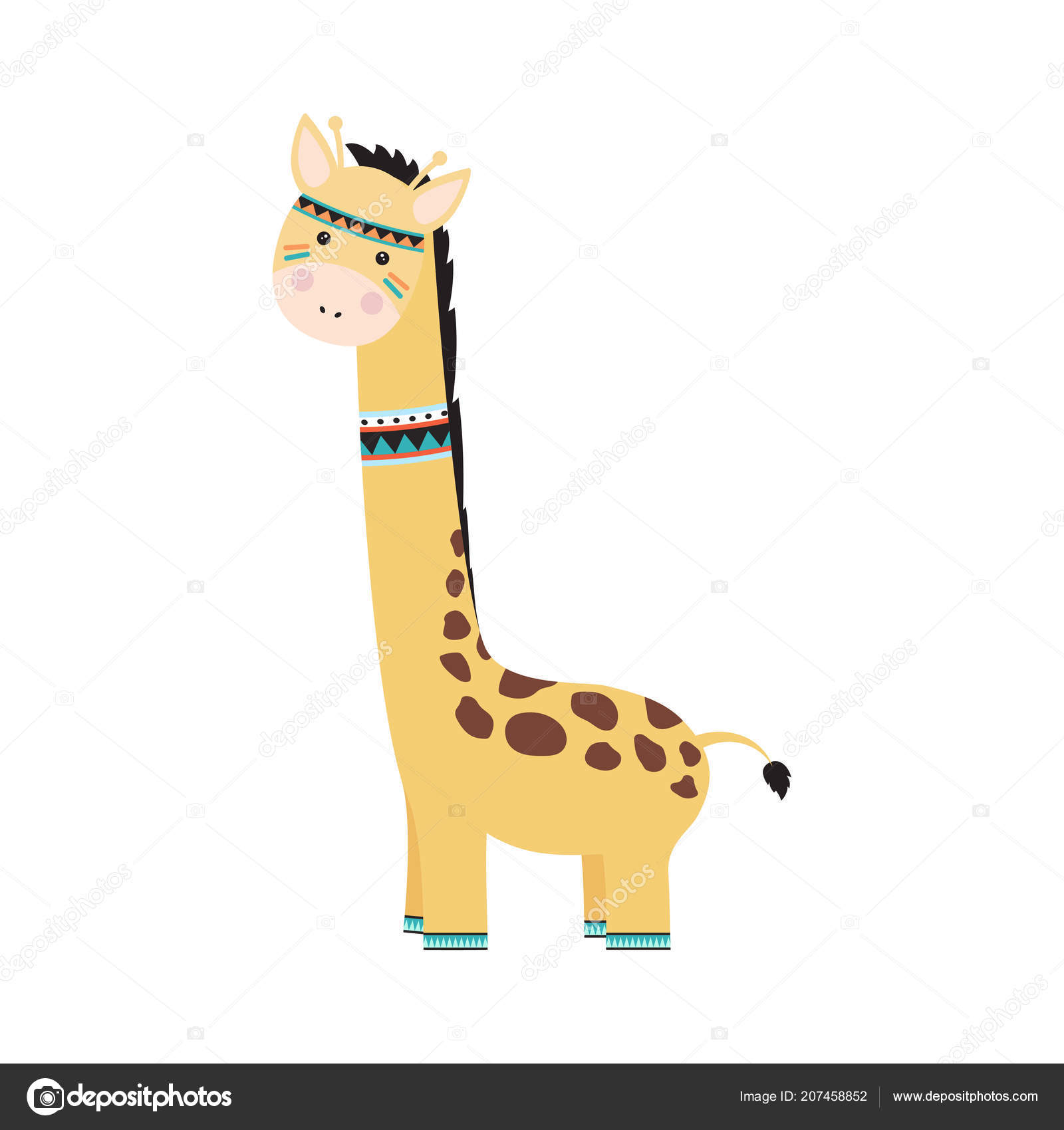 Disegni Tribali Facili Da Disegnare Giraffa Del Fumetto