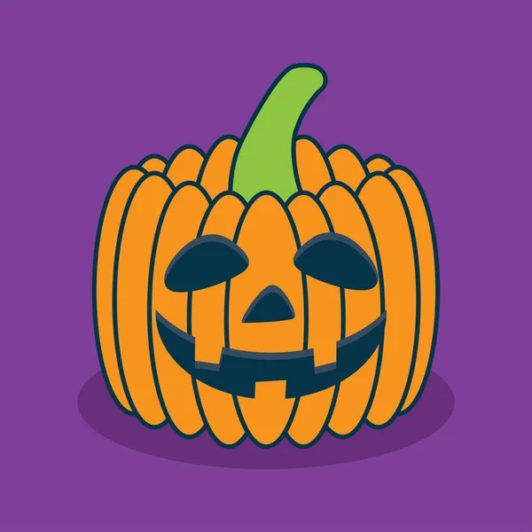 Dýně Halloween Strašidelné Dýně Halloween Party — Stockový vektor