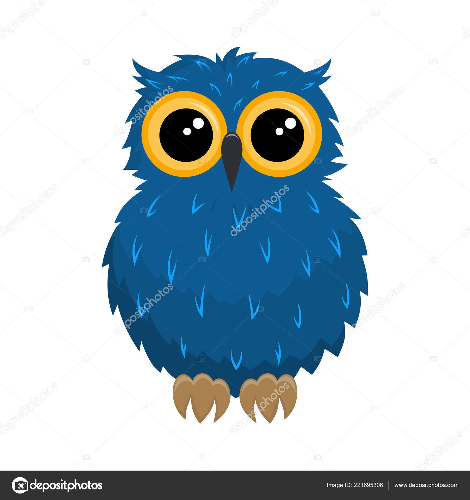 디자인에 올빼미와 간단한 그림에 귀여운 올빼미 스톡 벡터 - ©Makc76 221695306, image size:1600x1700