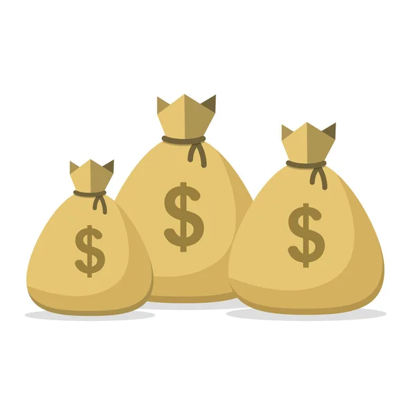 Τσάντα Πολλά Χρήματα Μάτσο Σακούλες Των Χρημάτων Επιτυχία Πλούτου Μεγάλο — Διανυσματικό Αρχείο