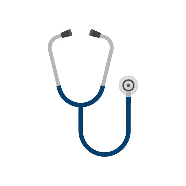 Stethoskop Symbol Phonendoskop Medizinisches Instrument Isoliert Auf Weißem Hintergrund Vektorillustration — Stockvektor