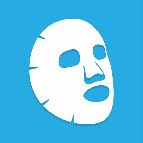 Ícone Máscara Facial Plana Medicina Cosmetologia Cuidados Saúde Desenho Plano —  Vetores de Stock