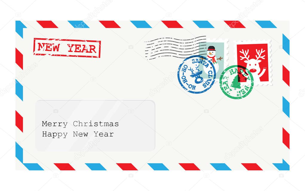 Christmas envelope for letter to Santa Claus