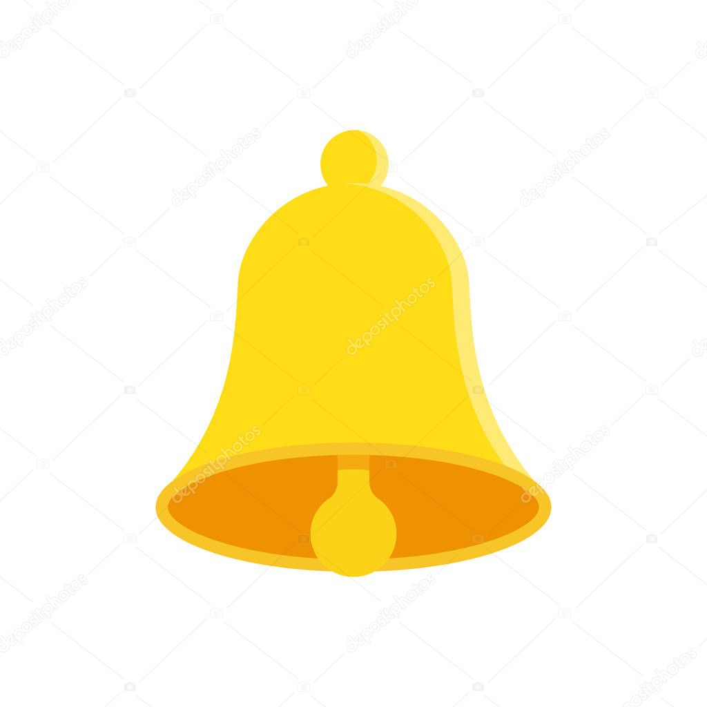 Bell icon. Alarm. Notifications call icon, Isolated on white background