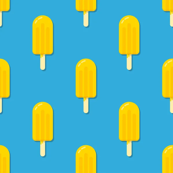 Ice Cream Stick Seamless Pattern Vector Illustration — Stock Vector