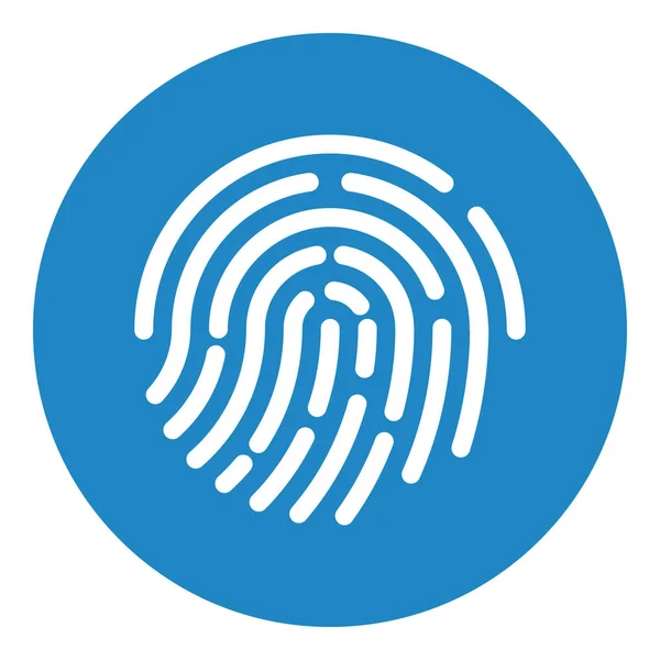 Touch ID. Fingerprint recognition. ID app icon. Vector illustration