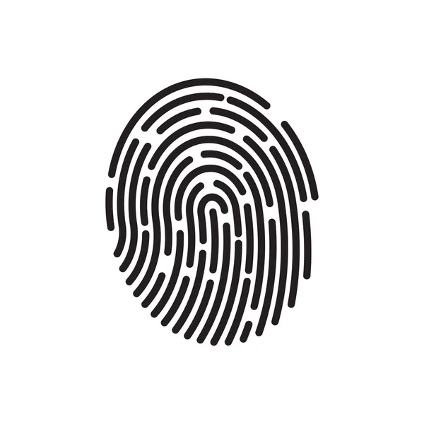 Touch ID. Fingerprint recognition. ID app icon. Vector illustration
