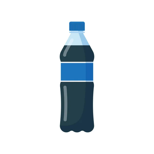 Fles frisdrank drinken pictogram — Stockvector