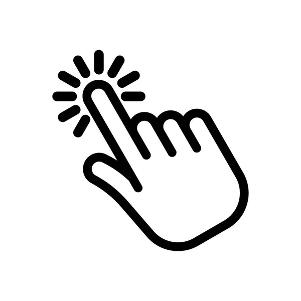 Cursor Zeiger. Handklick-Symbol. — Stockvektor