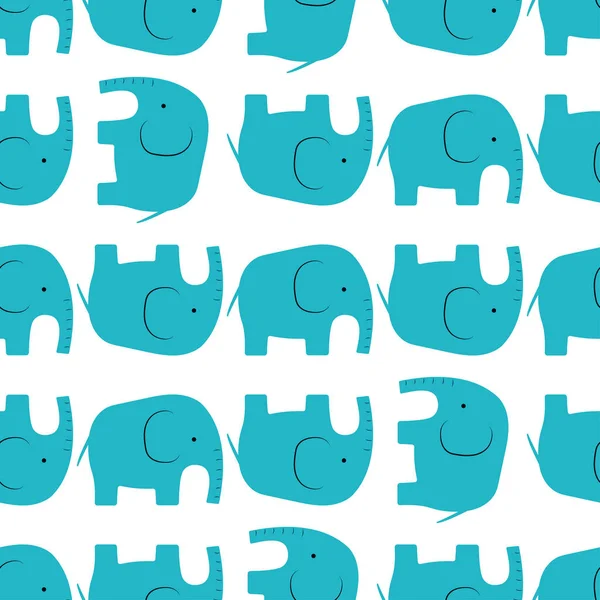 Modèle sans couture éléphant — Image vectorielle